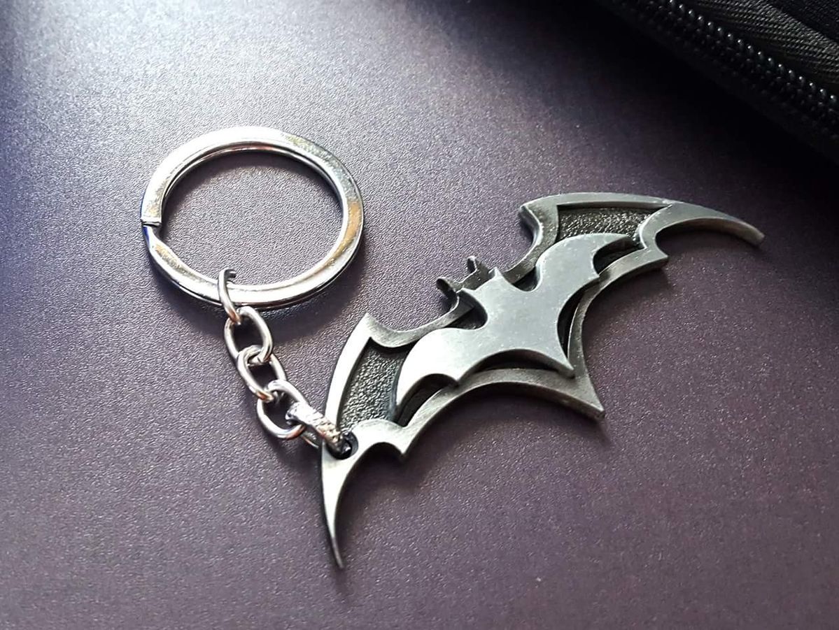 Batman Silver Keychain